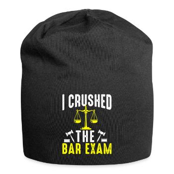 The Bar Exam Passed Funny New Lawyer Attorney - Jersey Beanie - black - Front