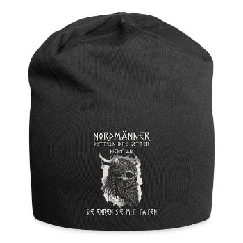 Heiden des Nordens Wikinger T-Shirt Barbaren - Jersey-Beanie - Schwarz - Vorne