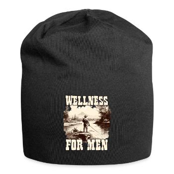 Fishing men t-shirt for fishing trip angler. - Jersey Beanie - black - Front