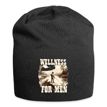 Wellness for Men Angler T-shirt Homme Pêcheur - Bonnet en jersey - noir - Devant