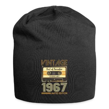 56e anniversaire Cassette novembre Vintage 1967 - Bonnet en jersey - noir - Devant