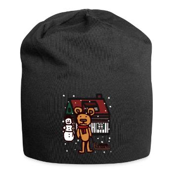 Teddy Snowfall Noël cadeau traîneau Kid - Bonnet en jersey - noir - Devant