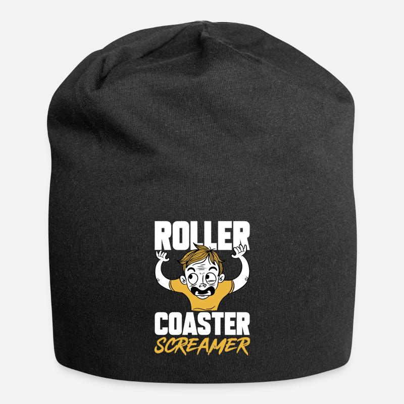 Achterbahn Rollercoaster Freizeitpark - Jersey-Beanie - Schwarz