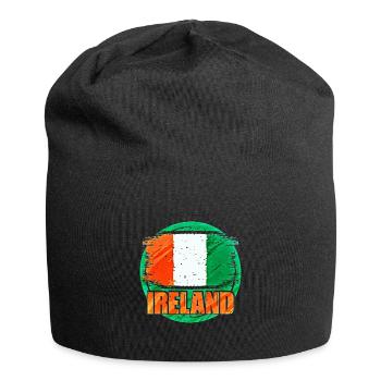 Irland - Jersey-Beanie - Schwarz - Vorne