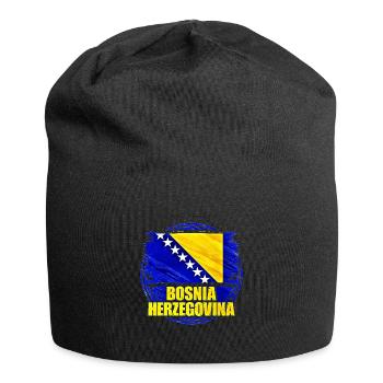 Bosnien Herzegowia - Jersey-Beanie - Schwarz - Vorne