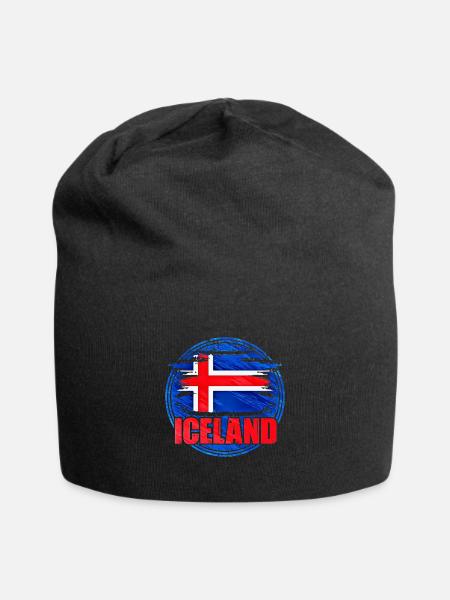 Islande - Bonnet en jersey - noir
