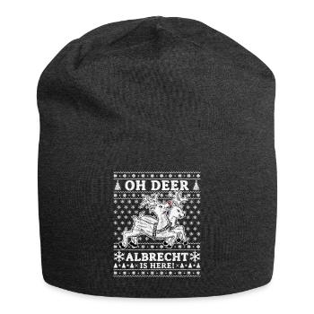 Oh Deer - Albrecht is here Ugly Weihnachten - Jersey-Beanie - Anthrazit - Vorne