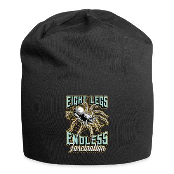 Tarantulas Eight Legs Endless Fascination Arachnid - Jersey-Beanie - Schwarz - Vorne