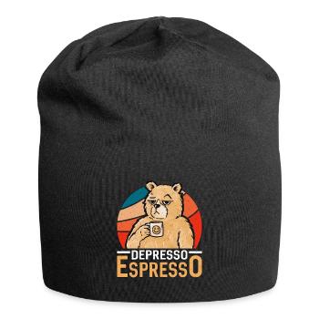 Espresso Depresso Espresso Coffee Drinker Latte - Jersey Beanie - black - Front