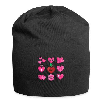Enseigner l’amour Inspirer l’amour de la Saint-Valentin Enseigner l’amant - Bonnet en jersey - noir - Devant