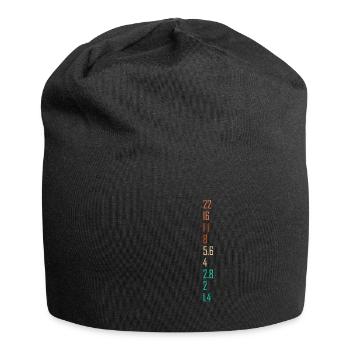 Photography Gift for Photographer Aperture Camera - Jersey Beanie - black - Front