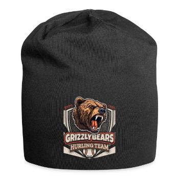 Hurling, Grizzly Bears Team, Grizzlybären Logo - Jersey-Beanie - Schwarz - Vorne