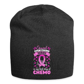 Breast Cancer Awareness Week Breast Cancer Ribbon - Jersey Beanie - charcoal grey - Front