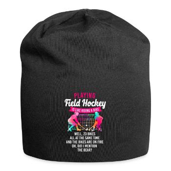 Field Hockey Playing Field Hockey - Jersey Beanie - black - Front