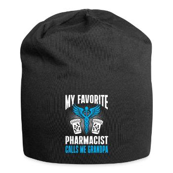 Apotheker Geschenk Apotheke - Jersey-Beanie - Schwarz - Vorne