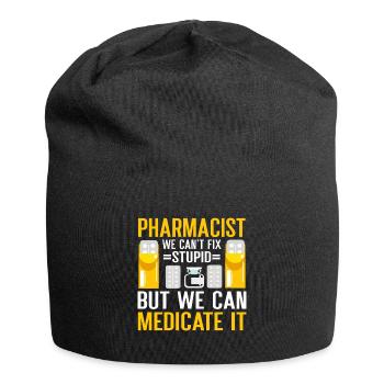 Apotheker Geschenk Apotheke - Jersey-Beanie - Schwarz - Vorne