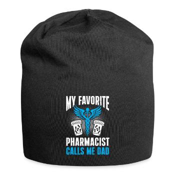 Apotheker Geschenk Apotheke - Jersey-Beanie - Schwarz - Vorne