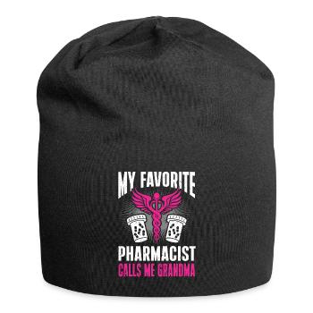 Apotheker Geschenk Apotheke - Jersey-Beanie - Schwarz - Vorne