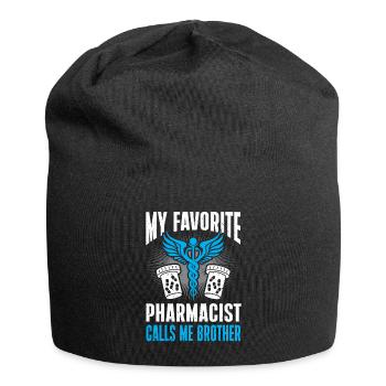 Apotheker Geschenk Apotheke - Jersey-Beanie - Schwarz - Vorne