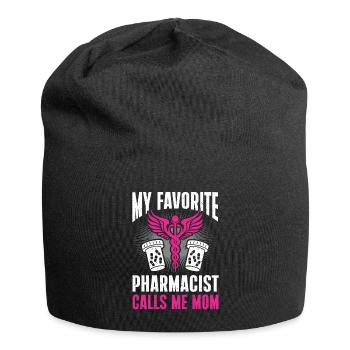 Apotheker Geschenk Apotheke - Jersey-Beanie - Schwarz - Vorne