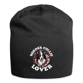 Border Collie Dog - Border Collie Lover - Jersey Beanie - black - Front