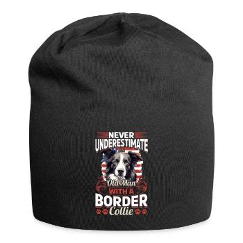 Border Collie Dog - Never Underestimate an - Jersey-Beanie - Schwarz - Vorne