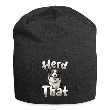 Chien Border Collie - Troupeau qui - Bonnet en jersey - charbon - Devant