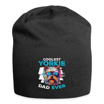 Yorkshire Terrier Dog Yorkie - Coolest Yorkie Dad - Jersey Beanie - black - Front