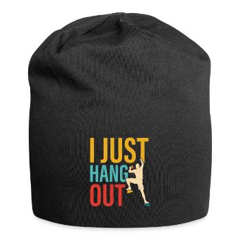 I Just Hang Out Boulder Climbing - Jersey-Beanie - Schwarz - Vorne