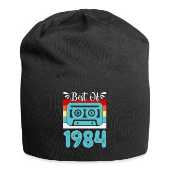 Best Of the Year 1984 Retro Music Cassette - Jersey Beanie - black - Front