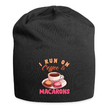 Macarons Cookies Baker French Dessert Funny - Jersey Beanie - black - Front