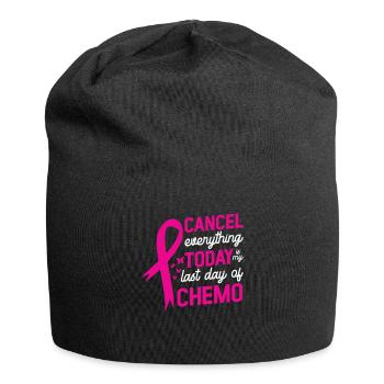 Woche des Brustkrebs-Bewusstseins - Jersey-Beanie - Schwarz - Vorne