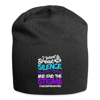Mois de la prévention du suicide 988 Soutien à l' - Bonnet en jersey - noir - Devant