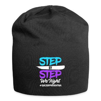 988 Semaine du Mois de la prévention du suicide - Bonnet en jersey - noir - Devant