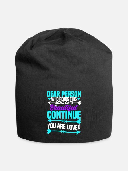 Mois de la prévention du suicide - Bonnet en jersey - noir