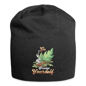 Smudge Sage Feather Spirituelle Hexerei - Jersey-Beanie - Schwarz - Vorne