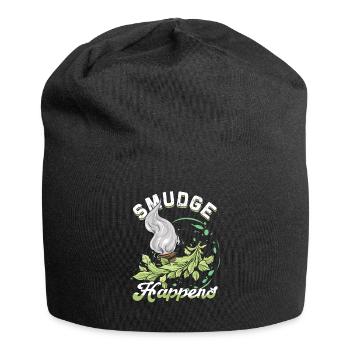 Smudge Sage Feather Spirituelle Hexerei - Jersey-Beanie - Schwarz - Vorne
