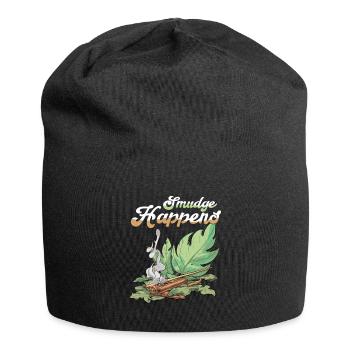Smudge Sage Feather Spirituelle Hexerei - Jersey-Beanie - Schwarz - Vorne