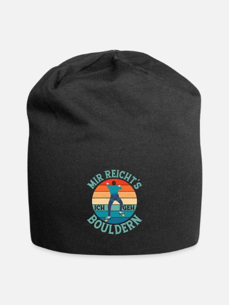 Mir Reicht's Ich Geh Bouldern Klettern Boulder - Jersey-Beanie - Schwarz
