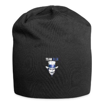 White Hat Pride: Team Blue Hackathon Icon - Jersey Beanie - black - Front