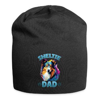 Shetland Sheepdog Dog Sheltie - Sheltie Dad - Jersey Beanie - black - Front