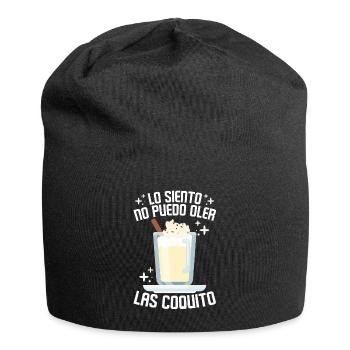 Porto Rico Lait de poule portoricain - Bonnet en jersey - noir - Devant
