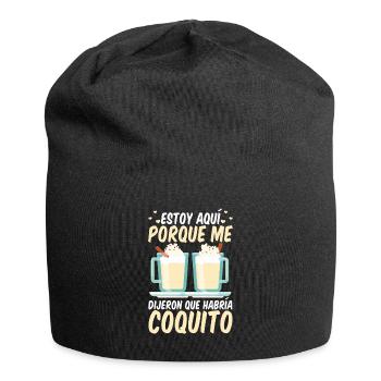 Porto Rico Lait de poule portoricain - Bonnet en jersey - noir - Devant