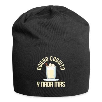 Porto Rico Lait de poule portoricain - Bonnet en jersey - noir - Devant