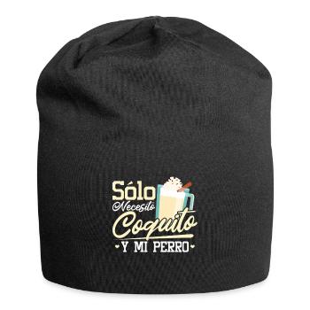 Porto Rico Lait de poule portoricain - Bonnet en jersey - noir - Devant