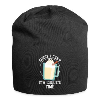 Porto Rico Lait de poule portoricain - Bonnet en jersey - noir - Devant