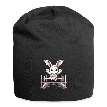 Kaninhop Adventure: Agility for your rabbit - Jersey Beanie - black - Front
