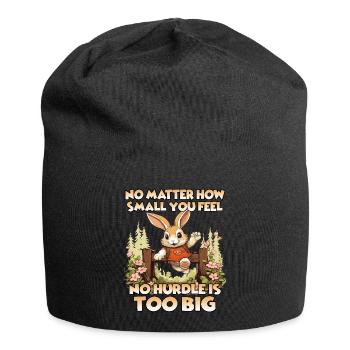 Kaninhop Jeu Amusant et Mouvement Lapin Kaninhop - Bonnet en jersey - noir - Devant