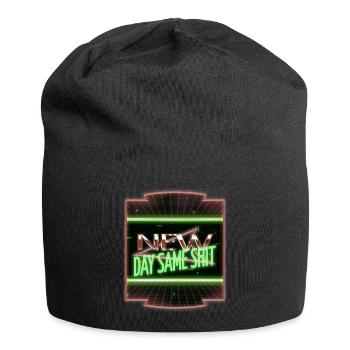 cats sayings winter awesome birthday present - Jersey Beanie - black - Front