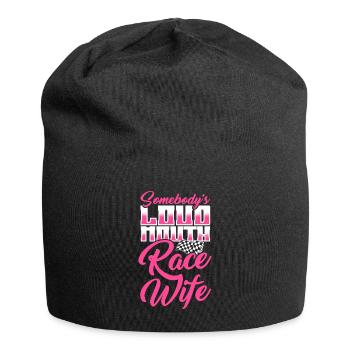 Race Woman Racing Quotes Car Racer Driver - Jersey Beanie - black - Front